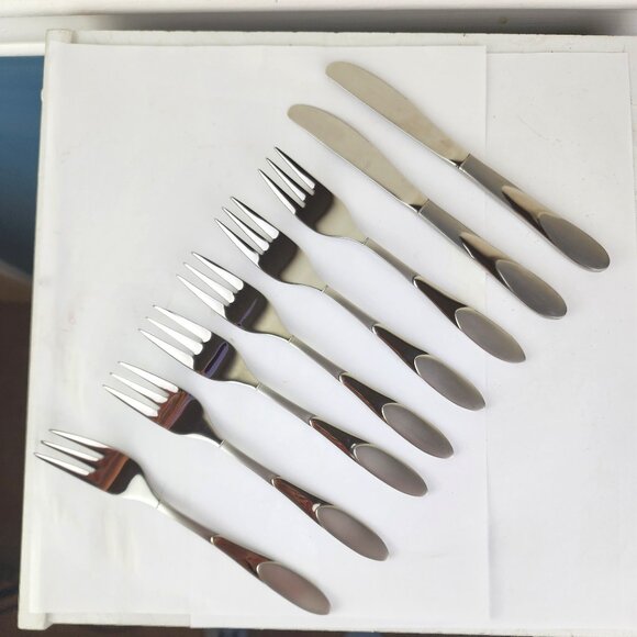 MGS Professional Germany Stainless Steel Fruit Knife and Fruit Fork Set - Picture 1 of 8